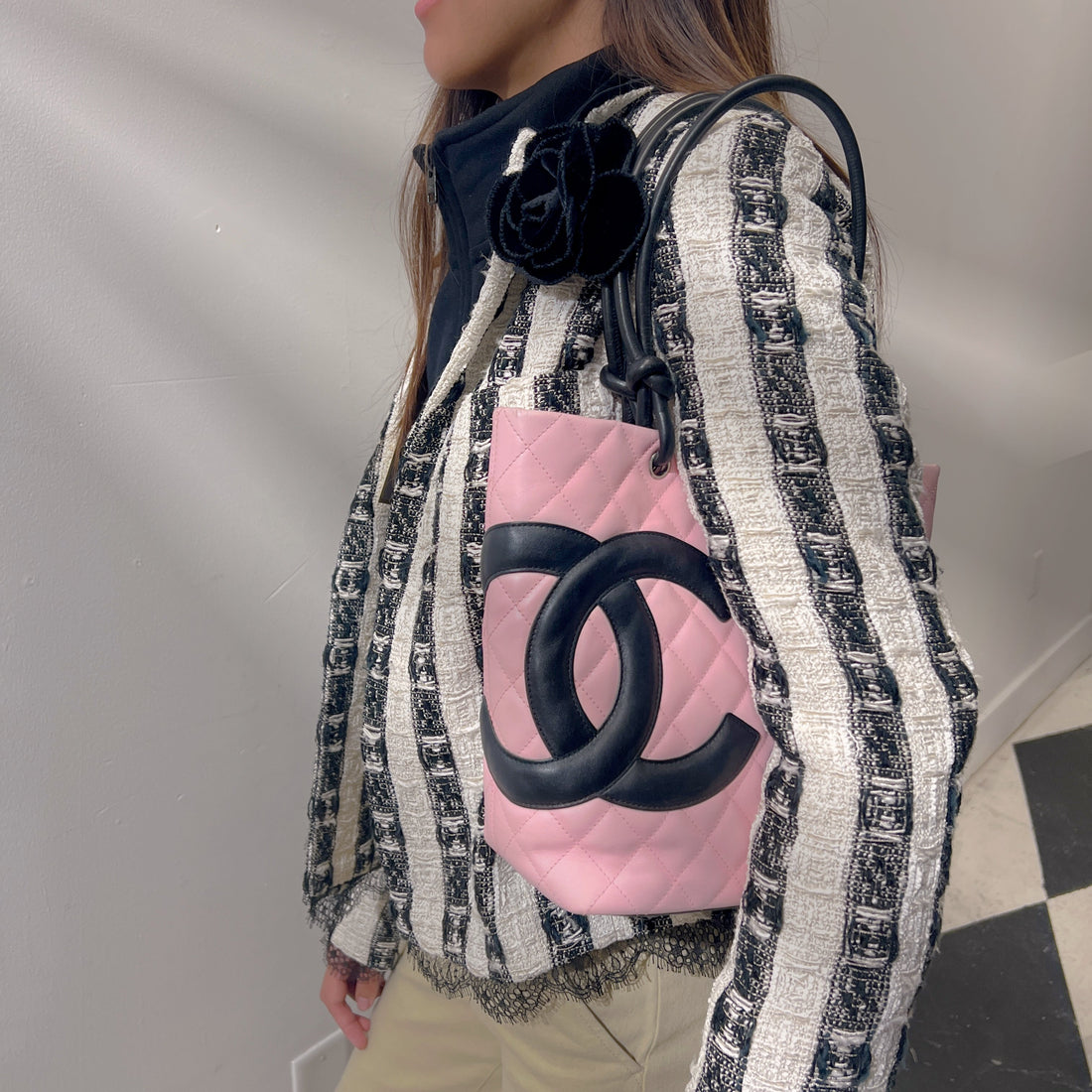Chanel Lambskin Combon Tote Medium TWS