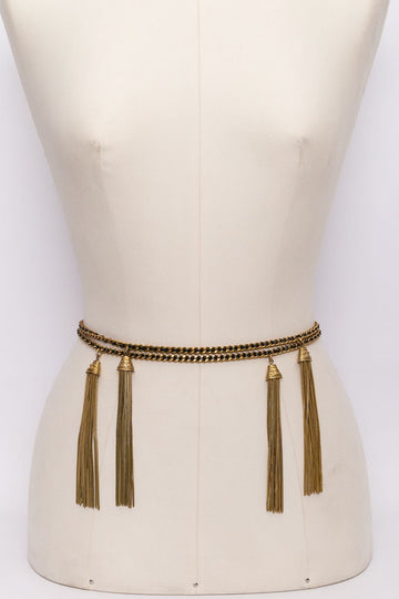 Long collier pompons Chanel Automne