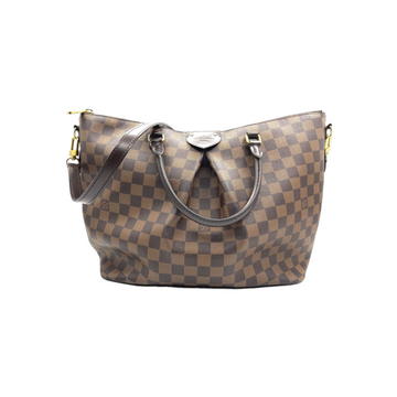 Louis-Vuitton Damier Ebene Siena MM PVC leather Brown 2WAY GHW
