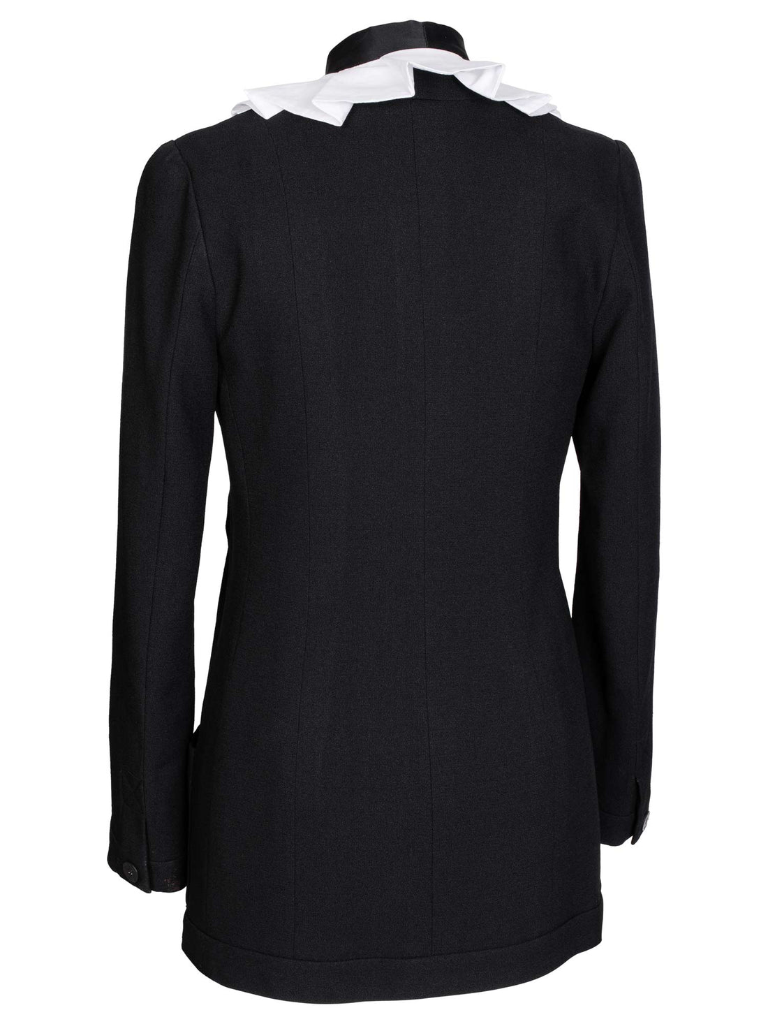 Chanel CC Logo Tweed Fitted Jacket Black