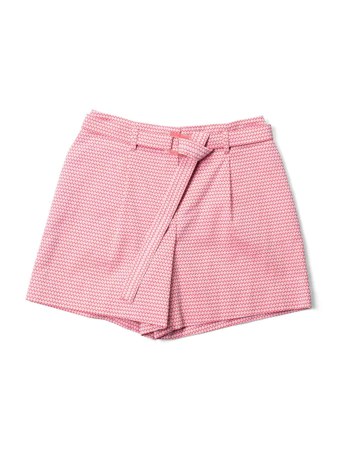 Chanel CC Logo Tweed Jacket Shorts 2 Piece Set Red