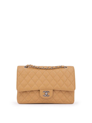 Chanel Caviar Quilted Medium Double Flap Bag Beige
