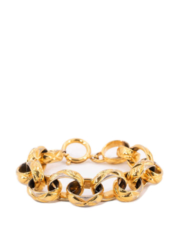 Chanel Chain Link Bracelet Gold