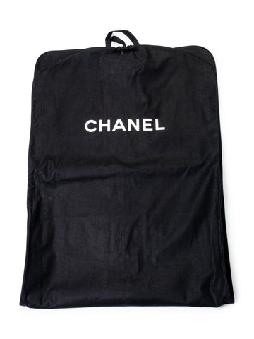Chanel Extra Long Canvas Garment Cover Bag Black