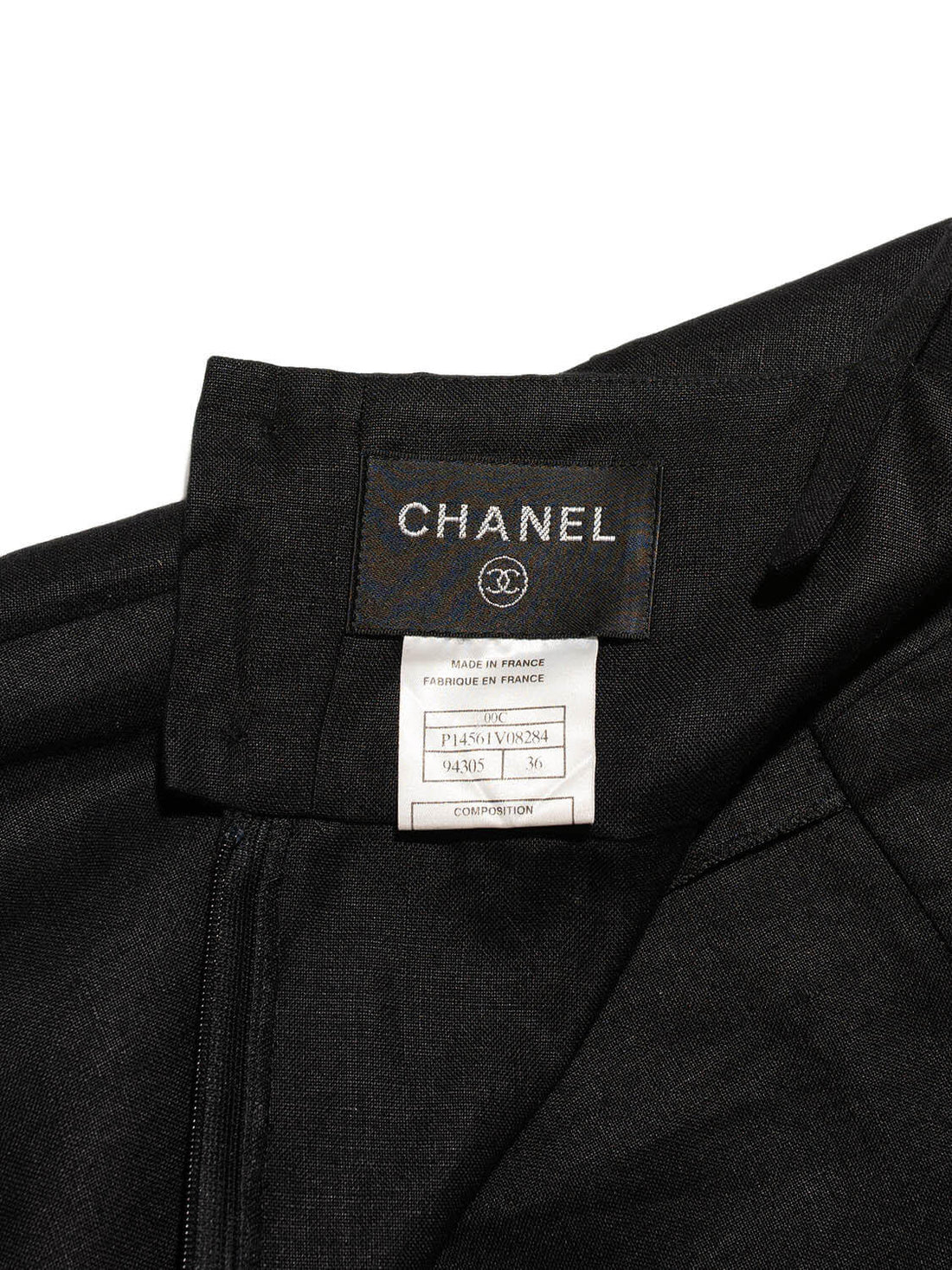Chanel Linen Maxi Dress Black