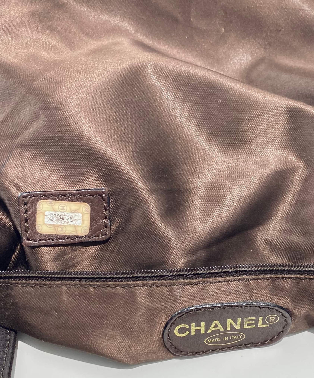 Chanel Suede Shoulder Bag Brown