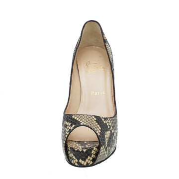 Christian Louboutin Bicolor Python New Very Prive Pump 36
