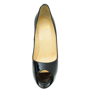 Christian Louboutin Black New Very Prive 120 Pumps 38