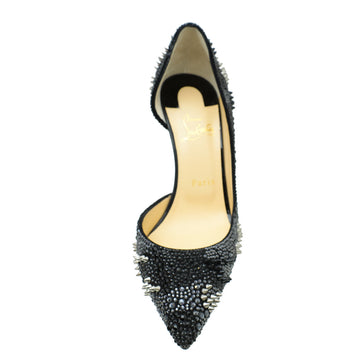 Christian Louboutin Black Iriza Bling Bling Studs Pump 39