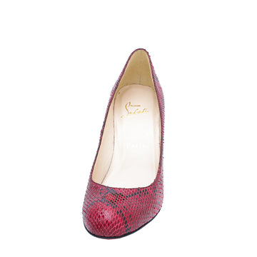Christian Louboutin Bicolor Python Simple Pump 37