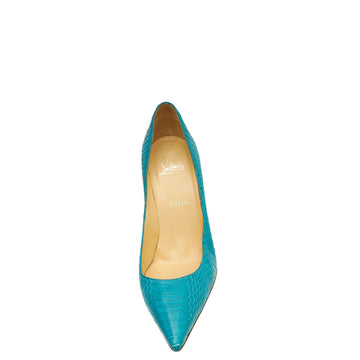Christian Louboutin Turquoise Python So Kate Pump 40.5