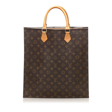 Louis-Vuitton Monogram Sac Plat Brown