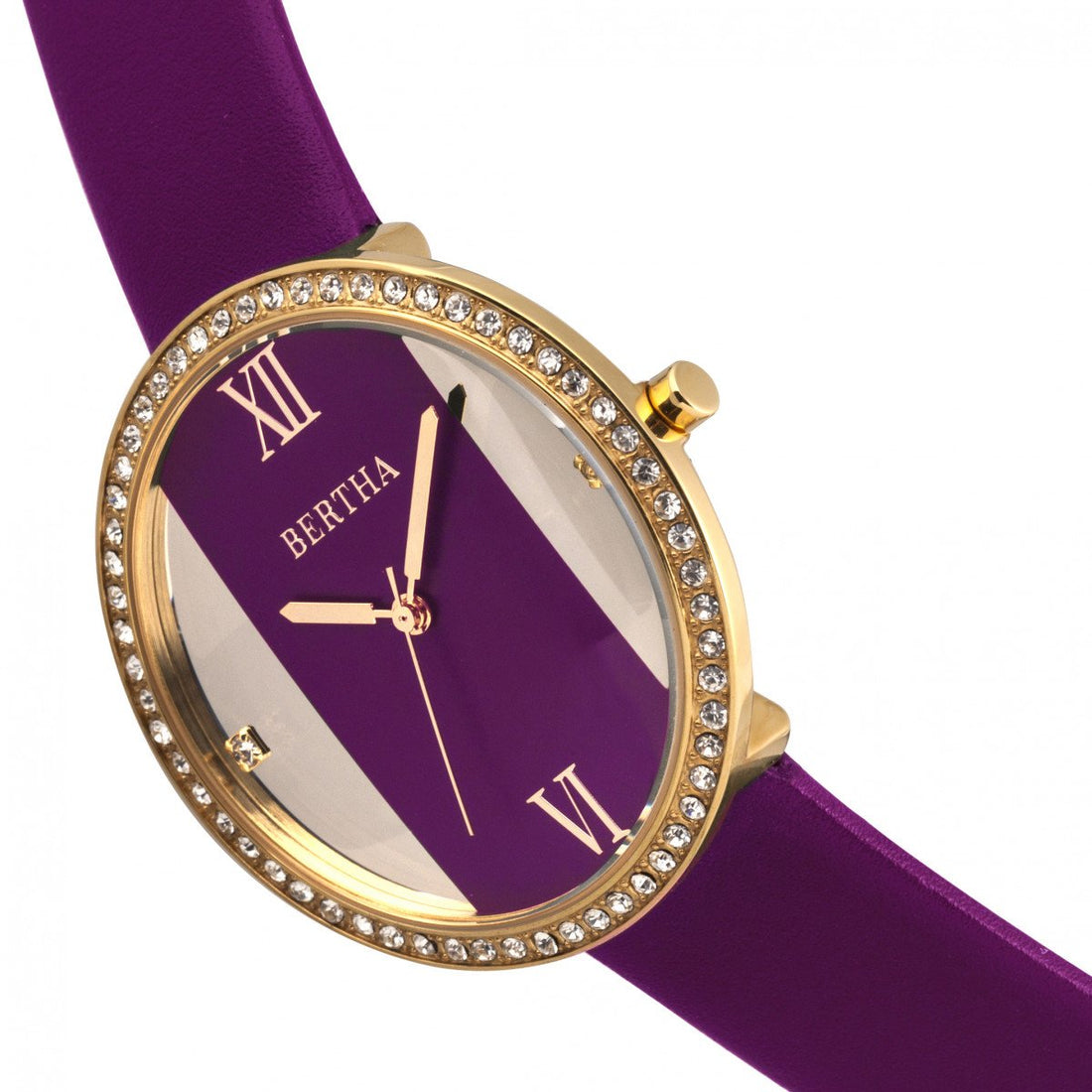 Bertha Ingrid Leather-Band Watch