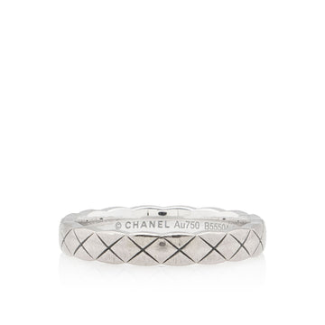 Pearl Street Bags Chanel 18k White Gold Coco Crush Mini Ring - Size 6 (SHF-Fvd7xZ)