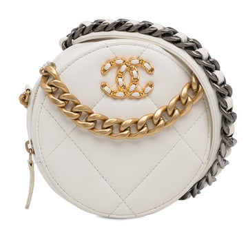 Pearl Street Bags Chanel 19 Round Clutch with Strap (SHG-CY4gwG)
