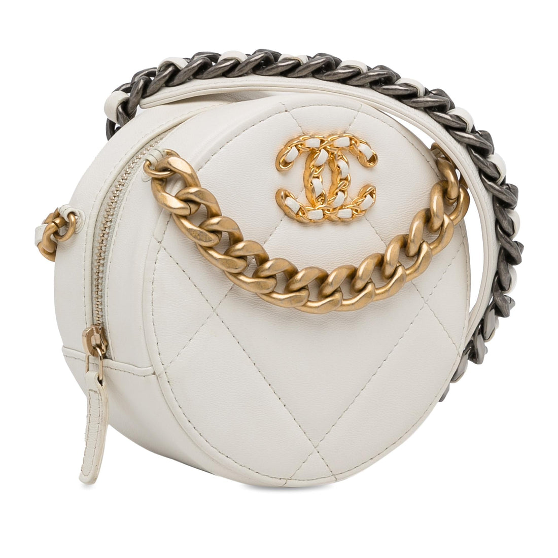 Pearl Street Bags Chanel 19 Round Clutch with Strap (SHG-CY4gwG)