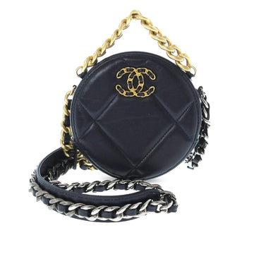 Pearl Street Bags Chanel 19 Round Lambskin Clutch With Chain (SHG-6cbrO9)