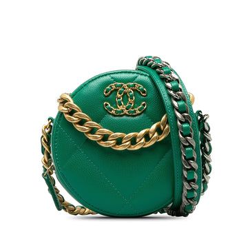Pearl Street Bags Chanel 19 Round Lambskin Clutch With Chain (SHG-pjBnNJ)