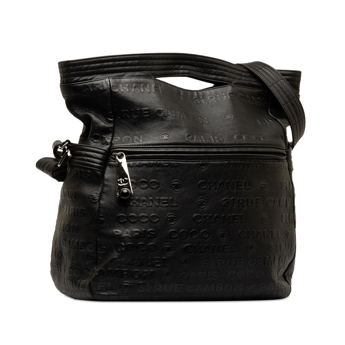 Pearl Street Bags Chanel 31 Rue Cambon Embossed Leather Satchel (SHG-nBv17W)