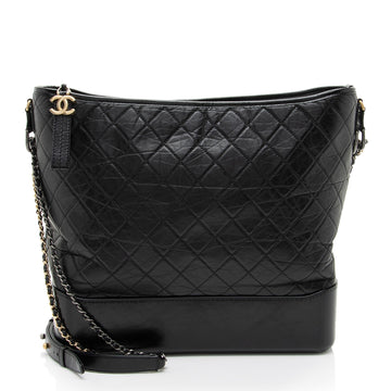 Chanel Aged Calfskin Gabrielle Maxi Hobo (SHF-oCMkLw)