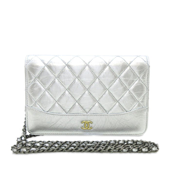 Chanel Aged CalBNkin Gabrielle Wallet on Chain (SHG-JiFHOH)