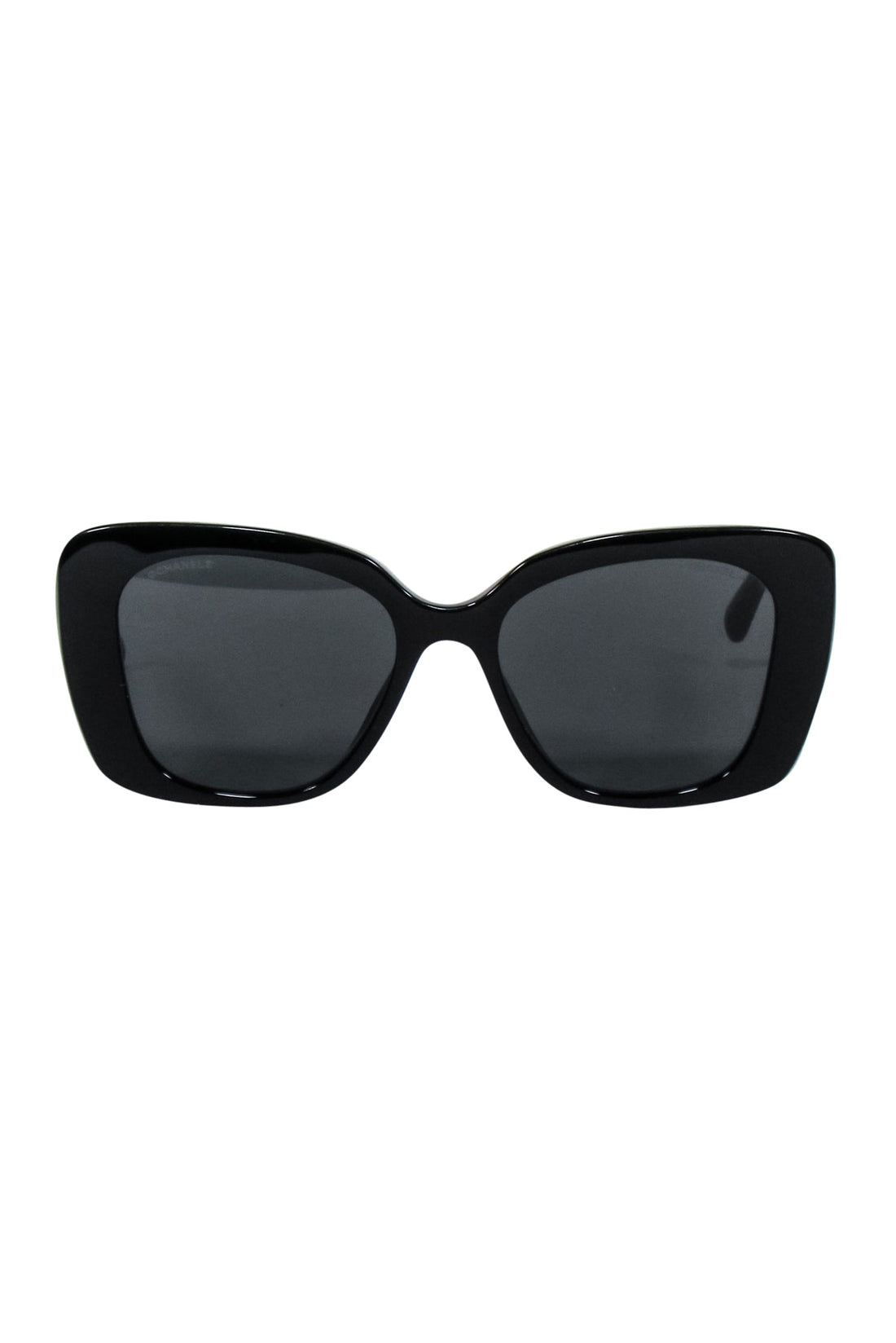 Chanel - Black Frames w/ Bejeweled  Chanel Leg Sunglasses