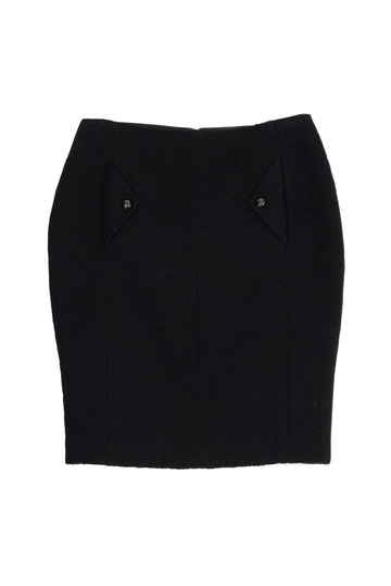 Chanel - Black Pencil Skirt Sz