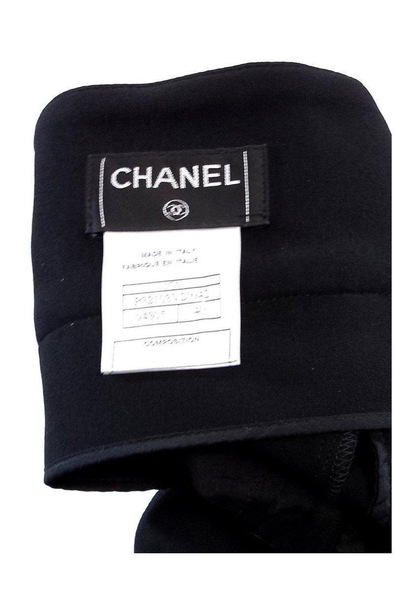 Chanel - Black Silk A-Line Skirt Sz 4