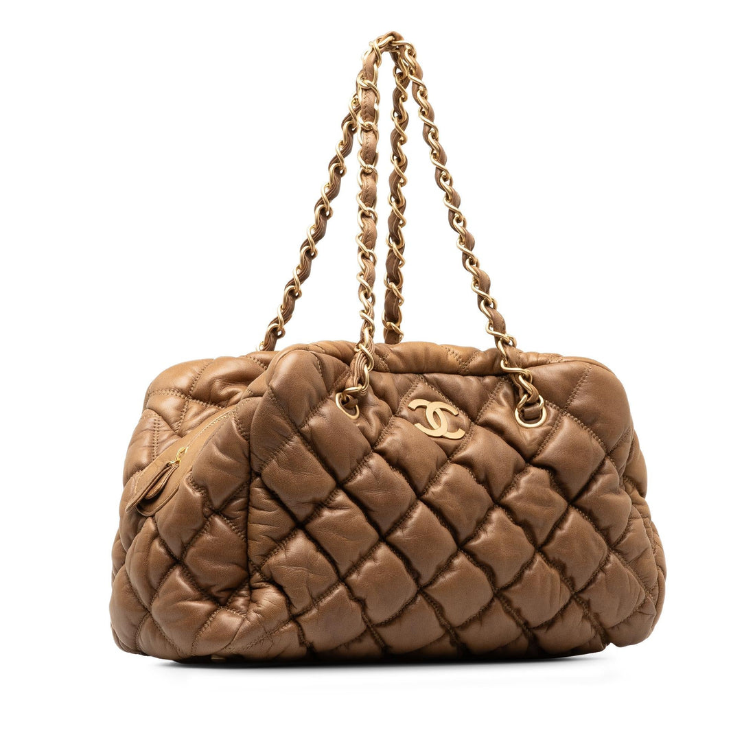 Pearl Street Bags Chanel Bubble Quilt Bowling Bag (SHG-wCB0Pq)