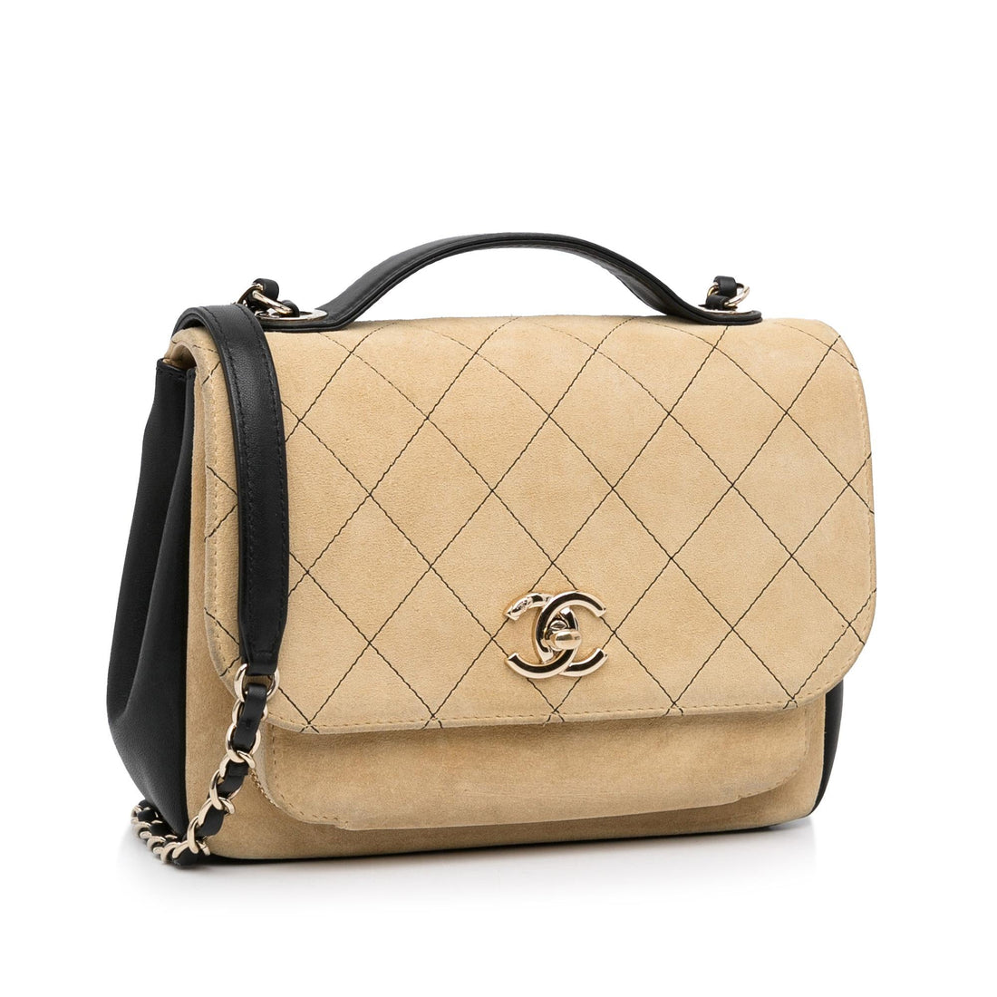 Pearl Street Bags Chanel Business Affinity Suede Flap (SHG-7Wkj4C)