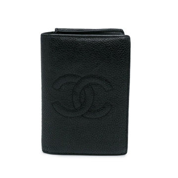 Chanel CC Caviar Bi Fold Card Holder (SHG-GcMVGD)