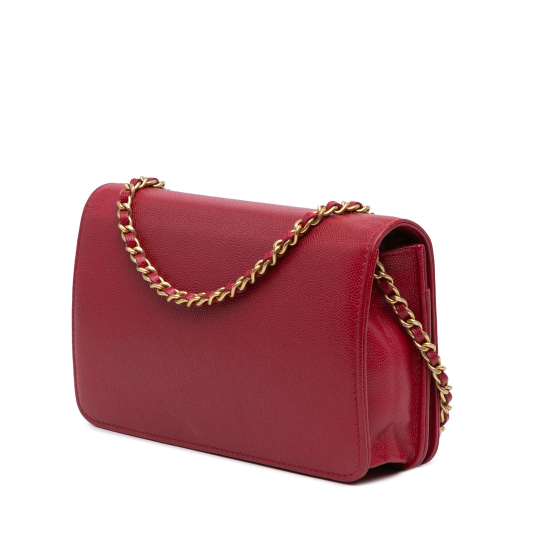 Top Quality Chanel CC Caviar Braided Trim Wallet On Chain (SHG-F9vaqu)