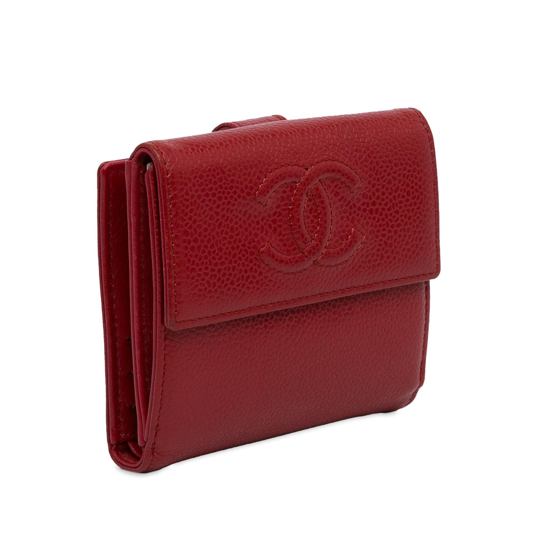 Pearl Street Bags Chanel CC Caviar Compact Wallet (SHG-BLeqED)