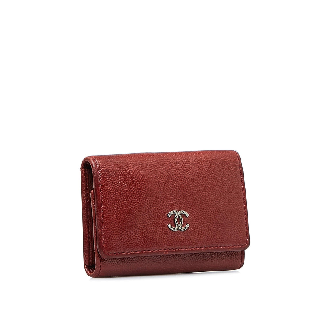 Chanel CC Caviar Leather Key Holder (SHG-Q0z0Em)