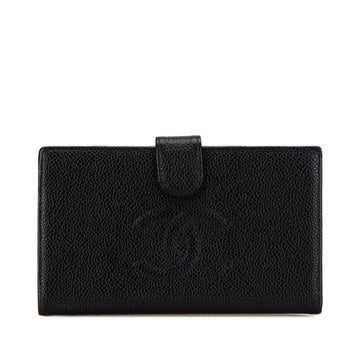 Chanel CC Caviar Long Wallet (SHG-RqE1zx)