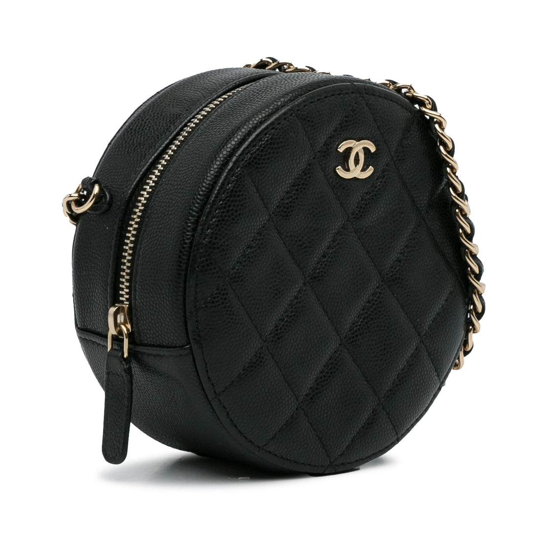 Pearl Street Bags Chanel CC Caviar Round Chain Crossbody (SHG-NunLyg)
