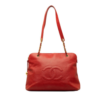 Pearl Street Bags Chanel CC Caviar Shoulder Bag (SHG-WlVzr6)