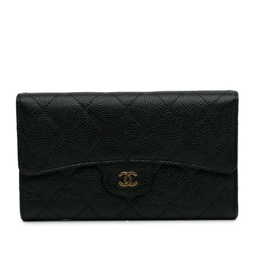 Pearl Street Bags Chanel CC Caviar Trifold Wallet (SHG-WpP5o2)
