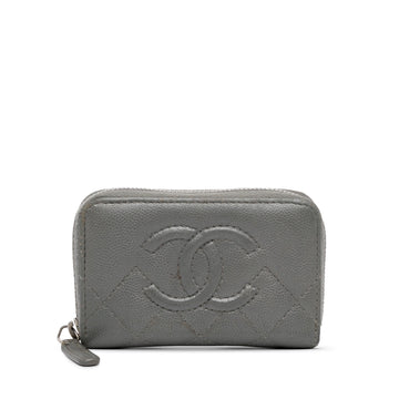 Pearl Street Bags Chanel CC Caviar Zip Coin Pouch (SHG-ToTnzs)