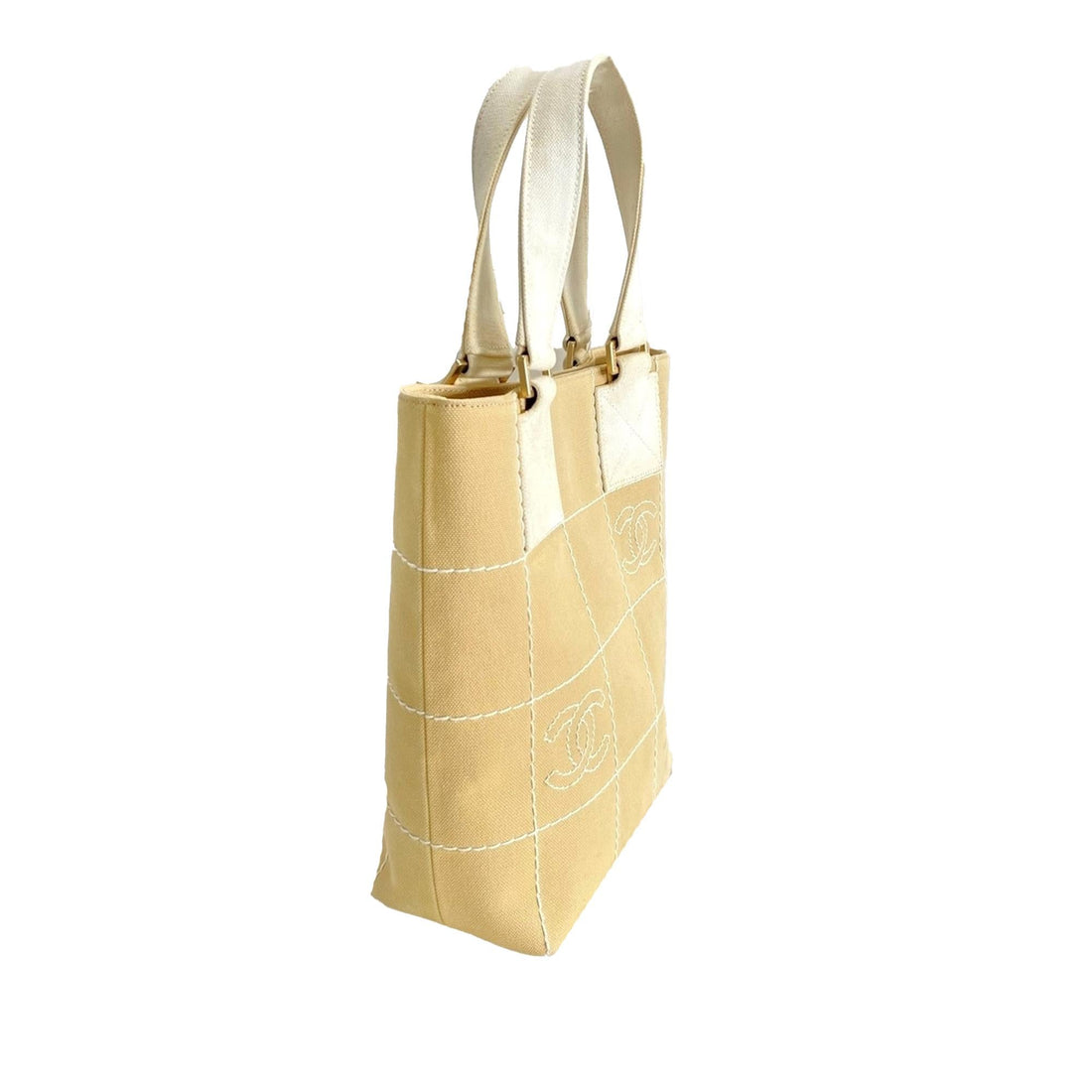 Pearl Street Bags Chanel CC Choco Bar Canvas Handbag (SHG-l1xEqX)