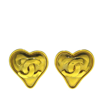 Pearl Street Bags Chanel CC Heart Clip On Earrings (SHG-ZRQvwJ)