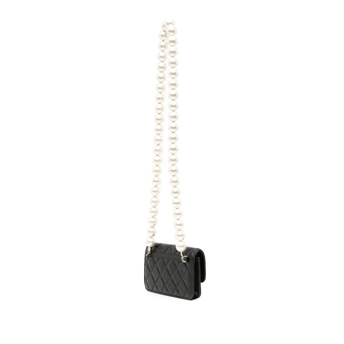 Chanel CC Lambskin About Pearls Card Holder On Chain (SHG-XiJKT4)
