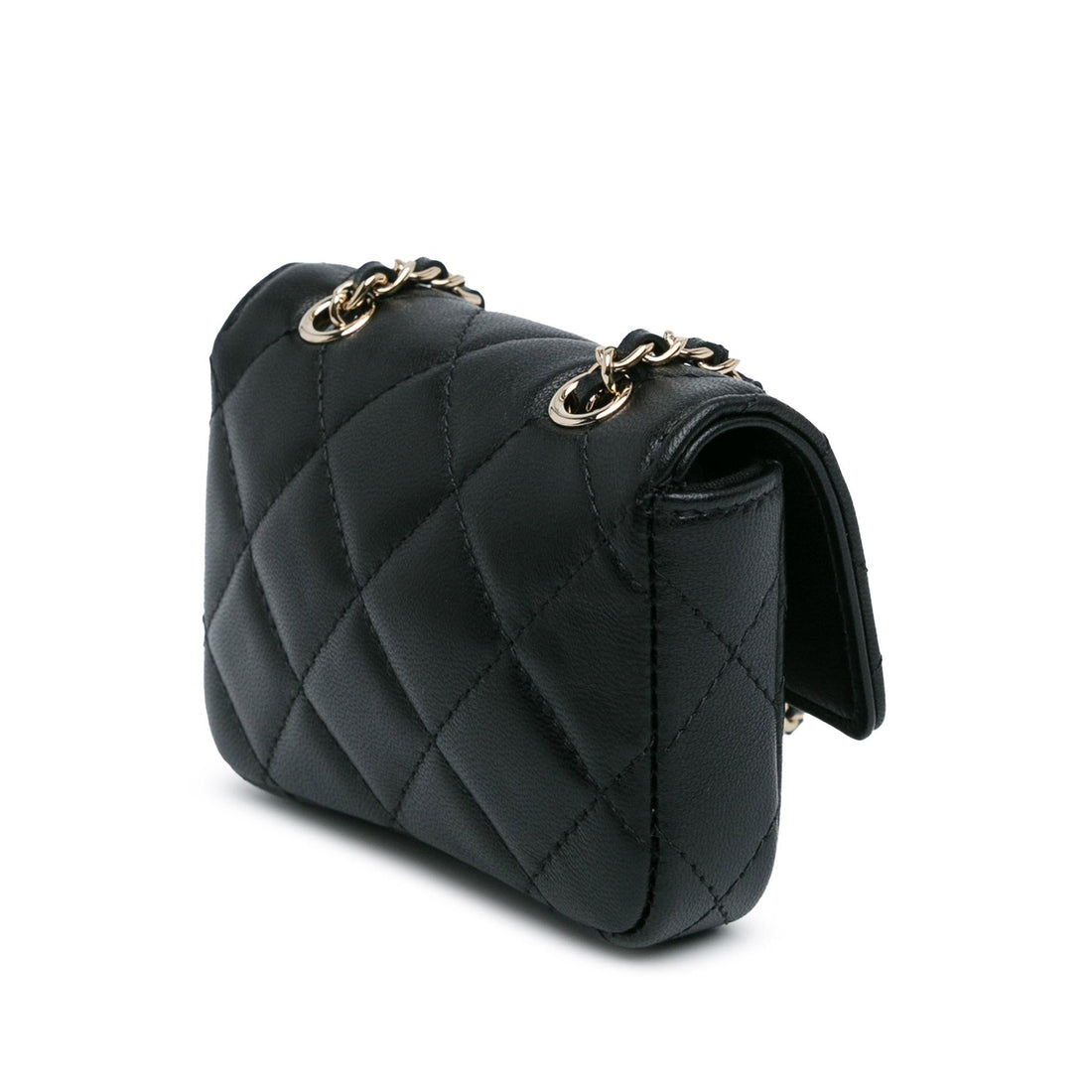 Top Quality Chanel CC Lambskin Card Holder On Chain (SHG-OR7dwk)