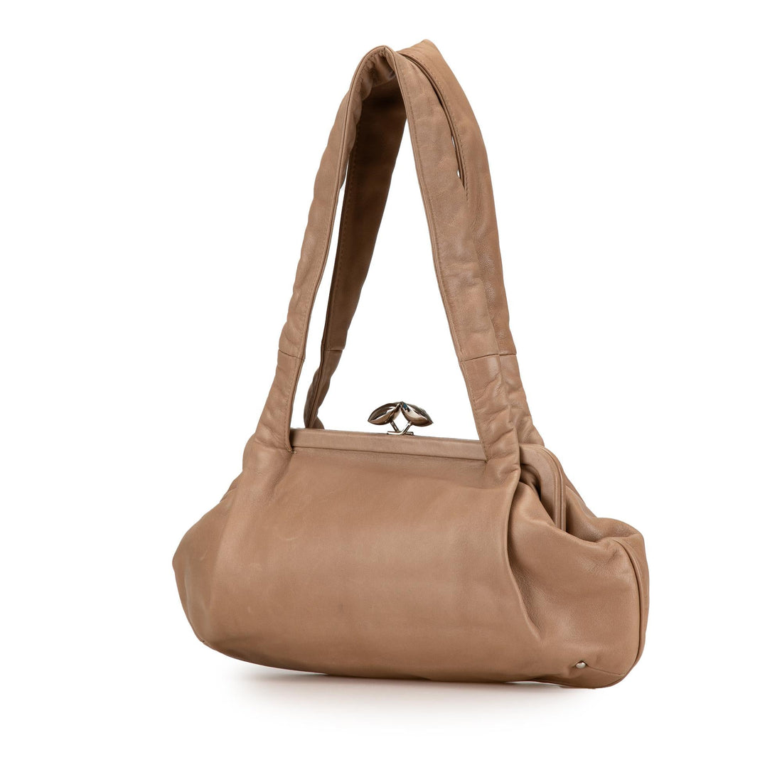 Top Quality Chanel CC Lambskin Kisslock Frame Shoulder Bag (SHG-Yw4UL7)