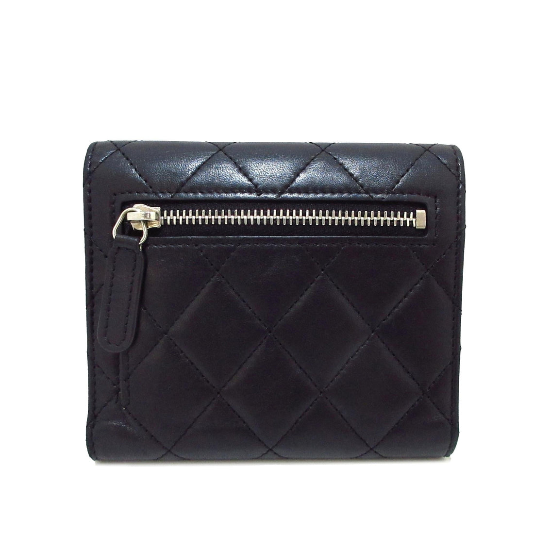 Pearl Street Bags Chanel CC Lambskin Trifold Flap Wallet (SHG-aWb2CX)