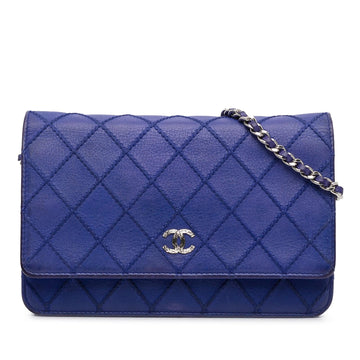 Pearl Street Bags Chanel CC Lambskin Wild Stitch Wallet on Chain (SHG-IF20c2)