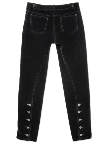 Chanel CC Logo Velvet Pants Black