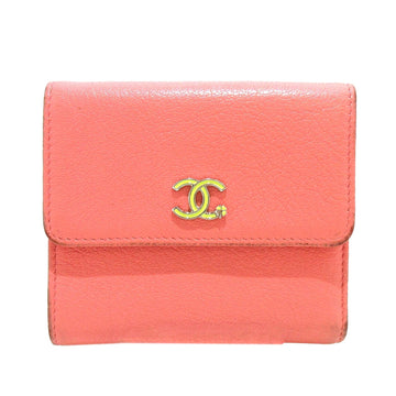 Chanel CC Lucky Clover CalBNkin Small Wallet (SHG-kFLM7a)