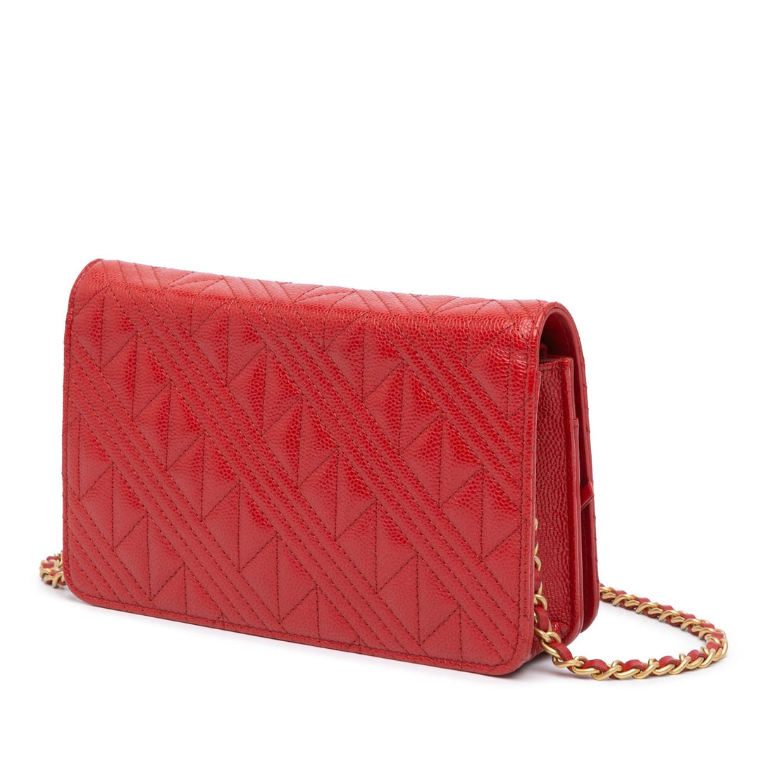 Chanel CC Mixed Quilt Caviar Wallet On Chain (SHG-EMMEFL)