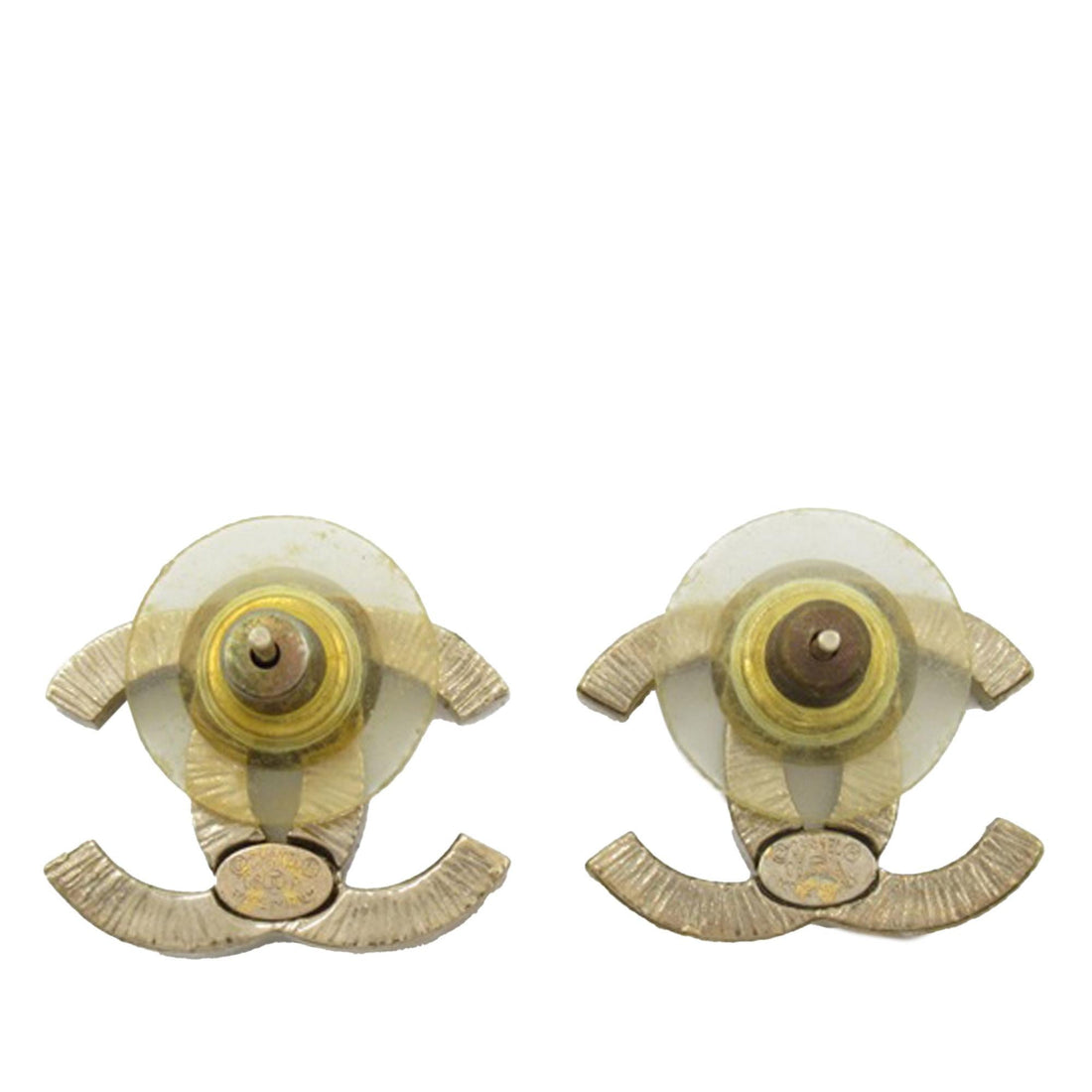 Pearl Street Bags Chanel CC Push Back Earrings (SHG-APQV2X)